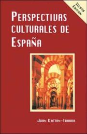 Cover of: Perspectivas culturales de Espana by Juan Kattan-Ibarra