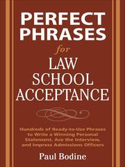 Cover of: Perfect Phrases for Law School Acceptance