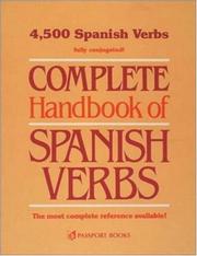 Cover of: Complete Handbook of Spanish Verbs