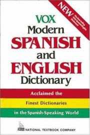 Cover of: Vox Modern Spanish and English Dictionary (Vinyl cover) (Vox Dictionary) | Vox