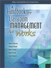 Cover of: A Handbook for Classroom Management that Works