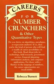 Cover of: Careers for Numbers Crunchers: And Other Quantitative Types (Careers for You Series)