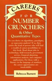 Cover of: Careers for number crunchers & other quantitative types