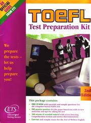 Cover of: Toefl Test Preparation Kit