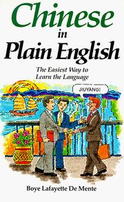 Cover of: Chinese in plain English