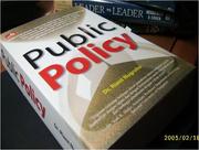 Cover of: Public Policy by 