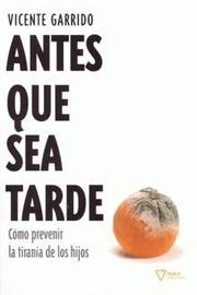 Cover of: Antes que sea tarde