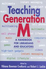 Cover of: Teaching Generation M: a handbook for librarians and educators