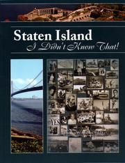 Cover of: Staten Island: I didn't know that!