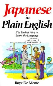Cover of: Japanese in plain English