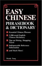Cover of: Easy Chinese phrasebook & dictionary