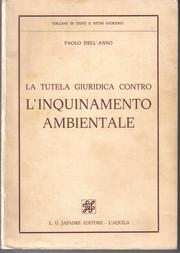 Cover of: La tutela giuridica contro l'inquinamento ambientale