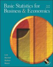Cover of: Basic Statistics for Business and Economics with Student CD-ROM | Douglas A. Lind