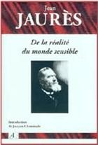 Cover of: De la réalité du monde sensible by Jean Jaurès