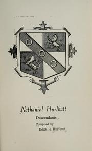 Cover of: Nathaniel Hurlbutt descendants