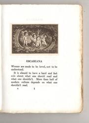 Cover of: Oscariana by Oscar Wilde