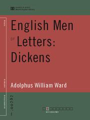 Cover of: English Men of Letters: Dickens