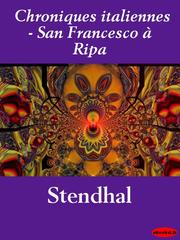 Cover of: Chroniques italiennes - San Francesco a Ripa