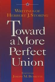 Cover of: Toward a More Perfect Union | Joseph Bessette