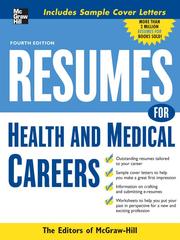 Cover of: Resumes for Health and Medical Careers by 