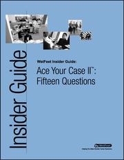 Cover of: Ace Your Case II™: Fifteen Questions