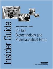 Cover of: 20 Top Biotechnology and Pharmaceutical Firms