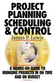 Cover of: Project Planning, Scheduling & Control