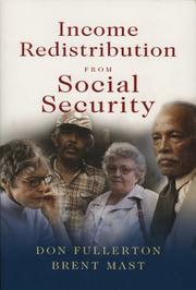 Cover of: Income Redistribution from Social Security