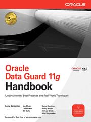 Cover of: Oracle Data Guard 11g Handbook | 
