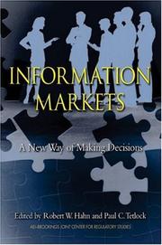 Cover of: Information Markets by Robert Hahn