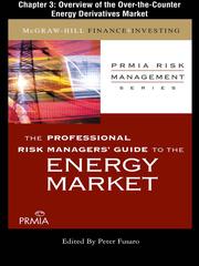 Cover of: Overview of the O-T-C Energy Derivatives Market