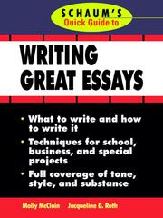 Cover of: Schaum's Quick Guide to Essay Writing