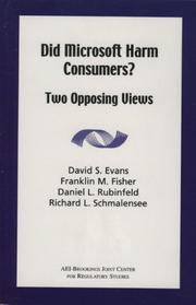 Cover of: Did Microsoft harm consumers?: two opposing views