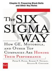 Cover of: Preparing Black Belts and Other Key Roles