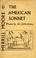 Cover of: Merrill Moore and the American sonnet.