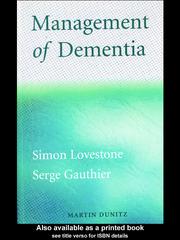 Cover of: Management of Dementia by Simon Lovestone