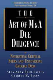 Cover of: The Art of M & A Due Diligence