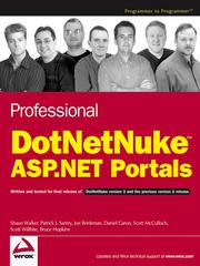 Cover of: Professional DotNetNuke ASP.NET Portals