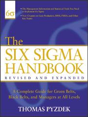 Cover of: The Six Sigma Handbook