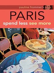 Cover of: Pauline Frommer's Paris