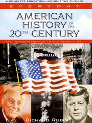 Cover of: American History of the 20th Century