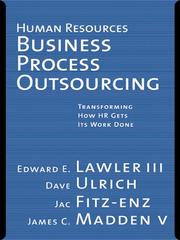 Front cover of Human Resources Business Process Outsourcing by Edward E Lawler III