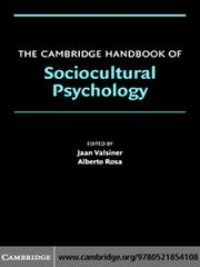 Cover of: The Cambridge Handbook of Sociocultural Psychology