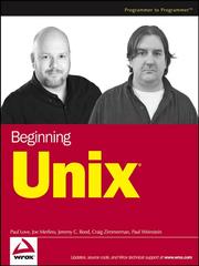 Cover of: Beginning Unix by 