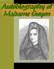 Cover of: Autobiography of Madame Guyon by 