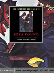 Cover of: The Cambridge Companion to Ezra Pound