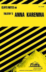 CliffsNotes on Tolstoy's Anna Karenina by Marianne Sturman