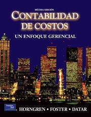 Cover of: Contabilidad de costos