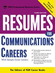 Cover of: Resumes for Communications Careers by 