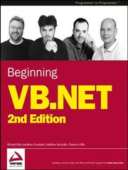 Cover of: Beginning VB.NET